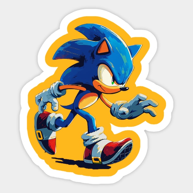 sonic Sticker by enzo studios